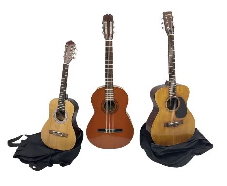 Saxon acoustic guitar Folk Model 812, serial no.43263 L102cm; Jose Ferrer El Primo small or child's size acoustic guitar, ser