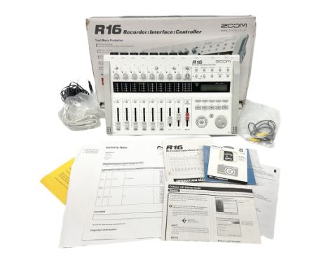 Zoom R16 recorder interface controller, boxedCondition Report:Working condition unknown