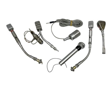 Six vintage Reslo microphonesCondition Report:Used but look to be in reasonable condition.
