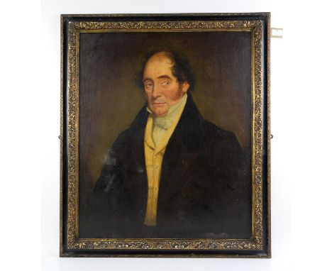 Nineteenth-century English School, portrait of a gentleman. Oil on canvas. Framed. Image size 76 x 63cm. 