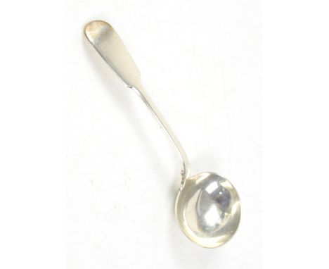 19th Century fiddle pattern sauce ladle London 1858