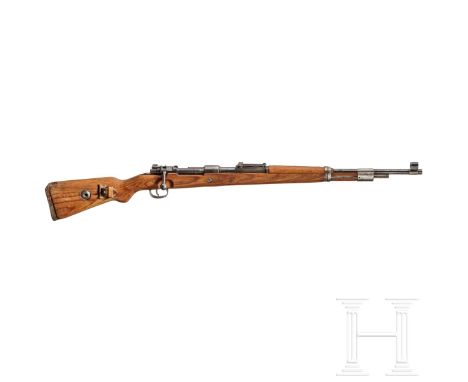 Karabiner 98 k, Commercial, ohne Hersteller  Kal. 8x57 IS, Nr. 2518, S/N an der Laufwurzel nachträglich geschlagen. Spiegelbl
