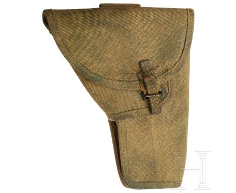 Tasche für Browning Inglis (Kanada)  Tasche aus grünlichem Webmaterial mit Deckel. Innenliegendes Magazinfach und lederner, e
