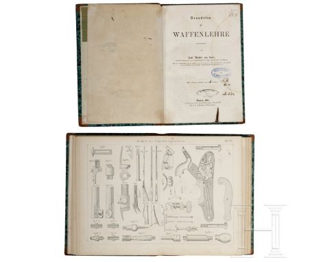 K. Th. von Sauer, "Grundriss der Waffenlehre"  München, 1866. Band 1 mit 256 Seiten (die folgenden Seiten fehlen), darin deta