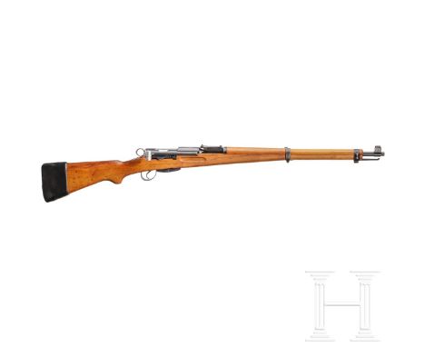 Karabiner K 31  Kal. 7,5x55, Nr. 939108, nummerngleich inkl. Magazin. Blanker Lauf. Sechsschüssig. Deutscher Beschuss 1976. V