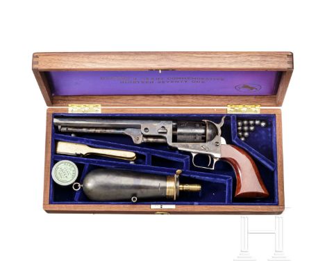 Perkussionsrevolver Colt Mod. 1851 Navy, Ulysses S. Grant Commemorative, USA  um 1970  Kal. .36 BlackPowder, Nr. 816 USG, bla