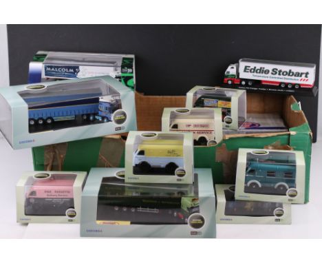 21 x Cased Oxford diecast models to include DA13CS DAF 105 (SC) Curtainside, AK004 Nottingham Ambulance Austin Welfarer Ambul