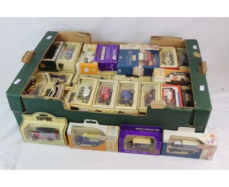Approx. 60 + boxed diecast Lledo Days Gone diecast models to include 16018 1934 Dennis Parcels Van, 18021 1936 Packard, DG066
