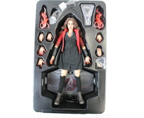 Boxed Hot Toys Movie Masterpiece Marvel 1/6 scale Scarlet Witch MMS301 figure, complete and excellent with outer trade box