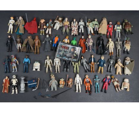 Star Wars - 56 x Original Kenner Star Wars action figures to include Obi Wan Kenobi, Boba Fett, Darth Vader, Bossk, Greedo, C