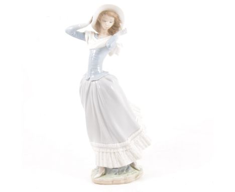 A large Lladro figure, 'Spring Breeze', model No. 4936, designed by Vicente Martinez, issued 1974 - 1991, 35cm, (two fingers 