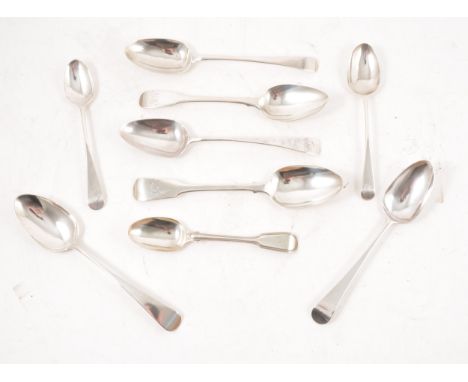 Silver table spoon, by William Collings, London 1774, other silver table and dessert spoons, various dates and makers, 16oz g