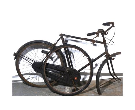 Vintage Triumph bicycle, (a/f).