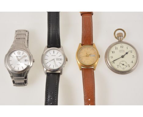 A collection of modern wristwatches, Tissot - a gentleman's Autoquartz PR100 with box, paperwork and spare link, a gentleman'