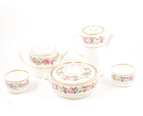 An extensive Royal Worcester bone china table service, Royal Garden pattern.