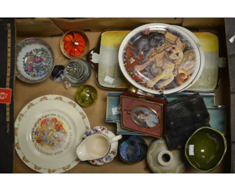 Ceramics and Glass - a Beswick Playhow Jack and Jill and Patch nursery ware plate; a Royal Doulton Series Ware Wolsey sandwic