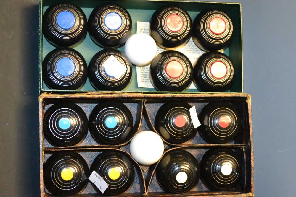 A Set Of Banda Carpet Bowls Townsend Croquet Mini Carpet Bowls 2