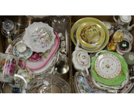 Ceramics and Glass - a Vichy CM stylized glass, light blue tone with moulded stem, signed; a miniature Wedgwood tea service; 