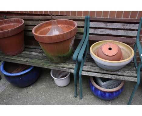 Garden table bench and chair