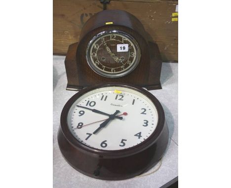 Enfield mantle clock and 1 other
