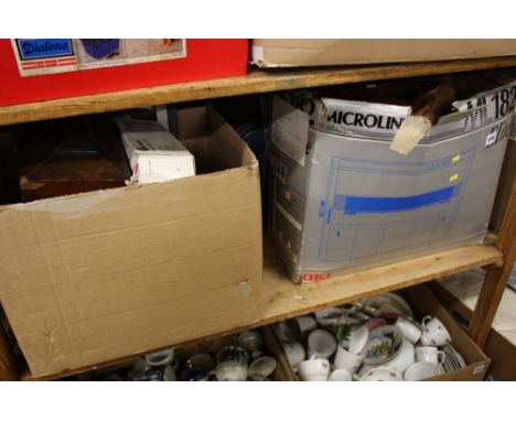 4 Boxes including a tea caddy etc