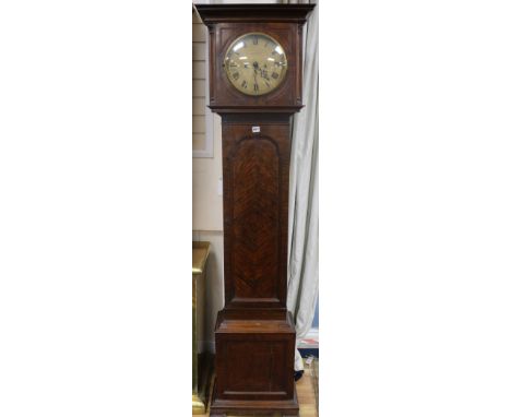A Maple and Co longcase clock, H.43cm