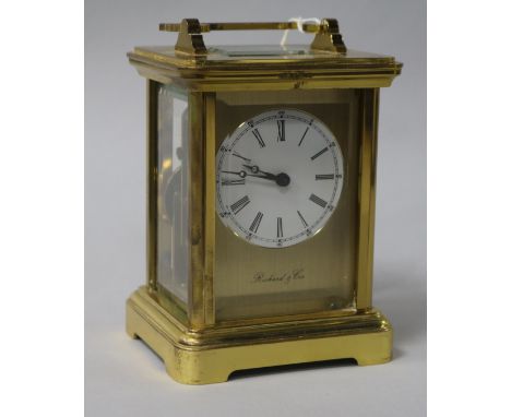 A carriage clock, 5in.