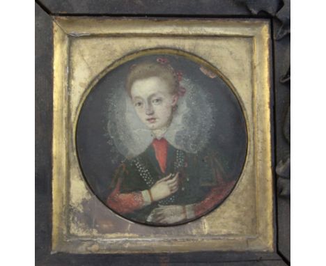 17th Century Flemish Schooloil on copperPortrait of a girl with a ruff3in.https://www.gorringes.co.uk/news/west-horsley-place