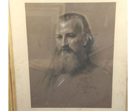 Samuel Laurence (1812-1884)charcoal and chalkPortrait of William Watliss Lloyd Egre, label verso inscribed 'Drawing made for 