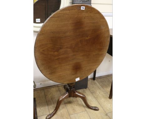 A George III mahogany tripod table, W.70cm