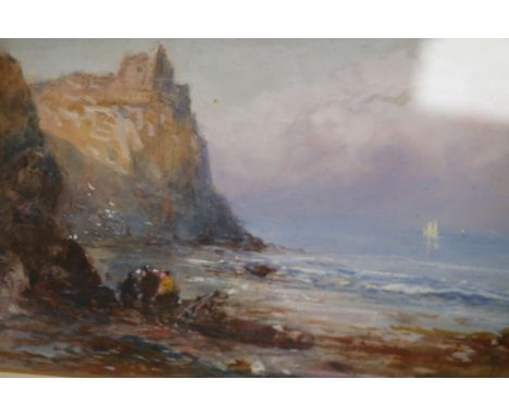 R. Malcolm LloydwatercolourCliff top ruin with figures below,signed, dated 19095 x 7in.