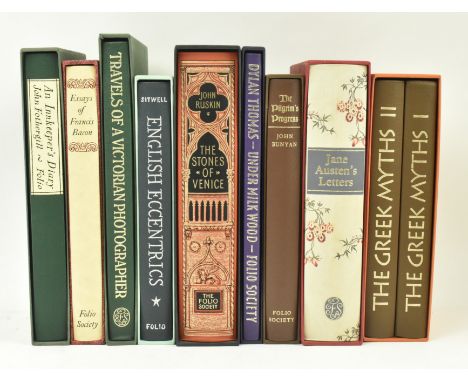 Folio Society. A collection of nine Folio Society editions, all presented in slipcase. The lot comprising 1998 English Eccent