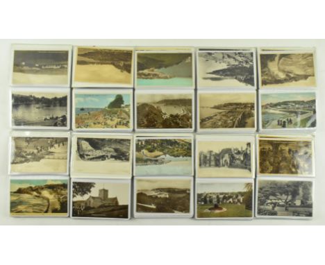 Postcards - Local interest - Clevedon &amp; Portishead, Somerset. A collection of black and white &amp; hand painted scenic p