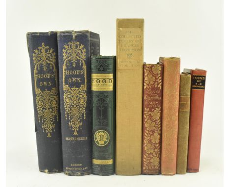 A collection of eight mid 19th century &amp; later Victorian works of poetry, all in a contemporary binding and many decorati