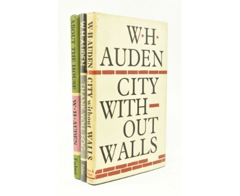 Auden, W. H. A collection of three modern poetry collections in dust wrappers, including two first editions. All published by