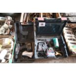 18v cordless drill (no charger) and Bosch 18v cordless drill with battery and charger. NO VAT