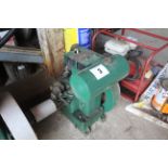 Petter “A” type single cylinder petrol engine. Serial number 315,669. Believed to be 1942. Info