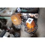 2x Flashing lights. NO VAT