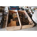 2x Trays of various tools including large quantity of hammers, files etc. SUBJECT TO VAT