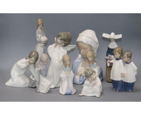 Ten Lladro religious figures