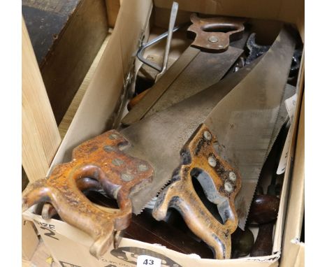 A quantity of mixed tools and treen