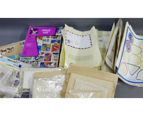 Carton containing First Day Covers and Stamps