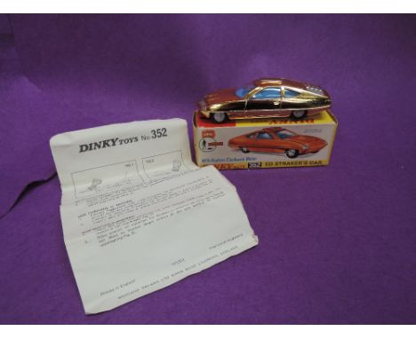 A Dinky diecast, Ed Straker's Car, with instruction leaflet, in original box 352