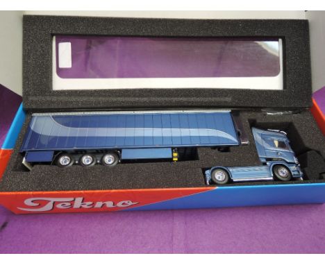 A Tekno 1:50 scale diecast, Scania R-series topline, Bierings Transport, with mirrors, boxed 63223