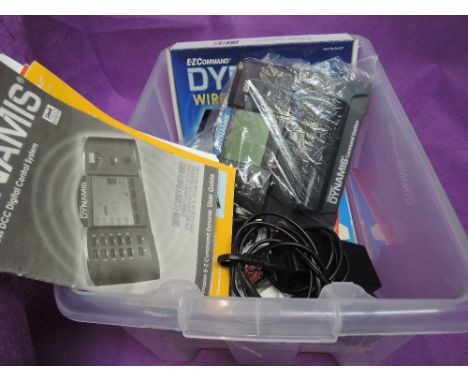 A Bachmann EZ Command Dynamis DCC control system including wireless handset etc