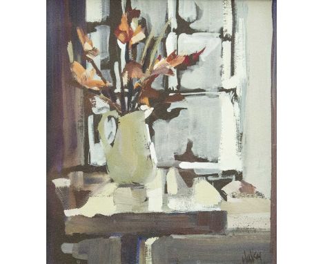 Ethel WALKER (b.1941) Table Light, 1994  Oil on paper, signed, The Gatehouse Gallery label to verso, 17 x 15.25 cm, framed 33