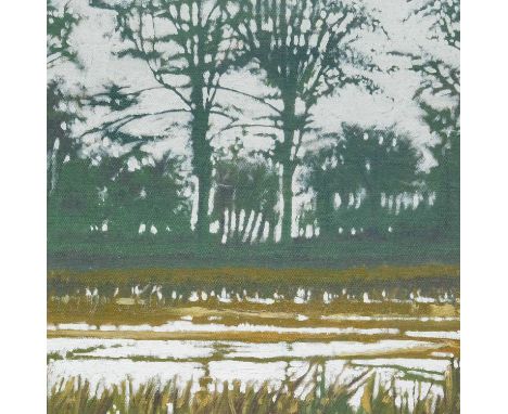Nick WILKINSON (1966) Tree Study, No.1 of Winter Series  Oil on linen, further signed, inscribed and dated 2023 to verso, 38 