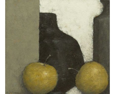 Terry WHYBROW (1932-2020) Still Life (1993) Oil on board, signed, further signed and dated '93 to verso, 23 x 25cm, 37 x 40cm