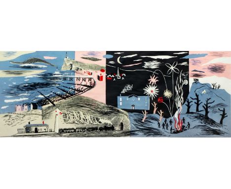 John PIPER (1903-1992) Nursery Frieze II   Lithograph, signed, 46 x 121cm. Published by Contemporary Lithographs Ltd. London.