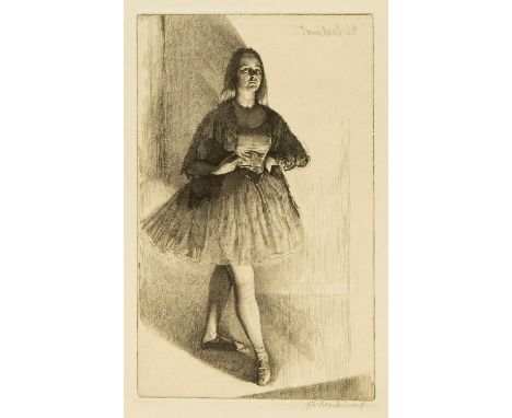 Gerald Leslie BROCKHURST (1890-1978) The Dancer (Anais), 1925  Etching, signed, titled and annotated, 1st state, plate 25 x 1